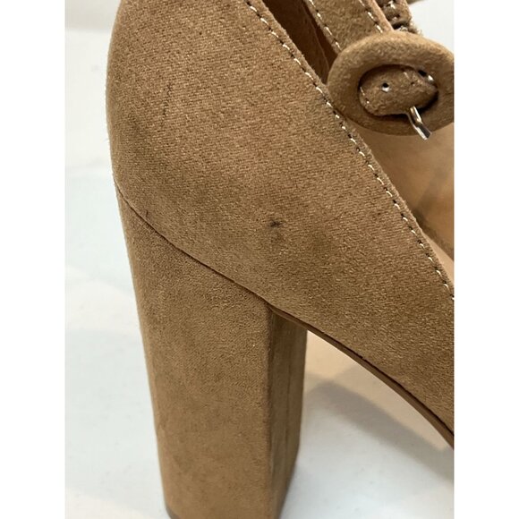 Sun + Stone Faux Suede Platform High Heel Sandals Women’s 9.5 Tan - Picture 5 of 15